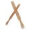 2Pcs Bamboo Paddle Pottery Tools Khaki for Clay Compression & Trimming 10