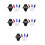5Sets Golf Alignment Stencil Tool with Lightweight Marker Pen for Golf 4