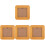 4Pcs Square Photo Frame For Picture Display Home Decoration 4
