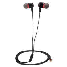 Noise Isolating Wired Earbuds With Mic Wide Compatibility Aluminum In Line Controls Hand Drawn Style Design For Everyday Listening