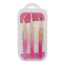 Multifunctional Tweezers for Eyelash Extensions, Painless Exfoliation and Hair Removal Tool, Fine Tip Stainless Steel & Plastic Design with Straight