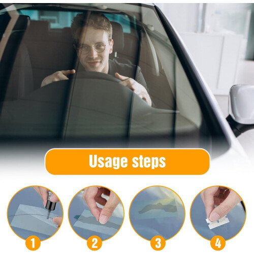 Windshield  Kit for Chips and Cracks, Quick DIY Auto Glass Crack Fix, LongLasting Strength (1Set) 1