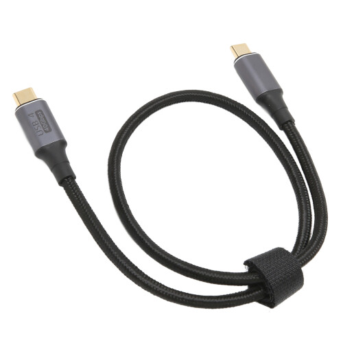 Κοντό καλώδιο USB C με λειτουργία plug and play, καλώδιο φόρτισης δεξιάς γωνίας 40Gbps για 2