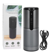 HEPA Air Purifier With Plasma Ion Technology Silent Running Auto Air Quality Detection Touch Sensitive Controls Suitable For Home And Vehicle