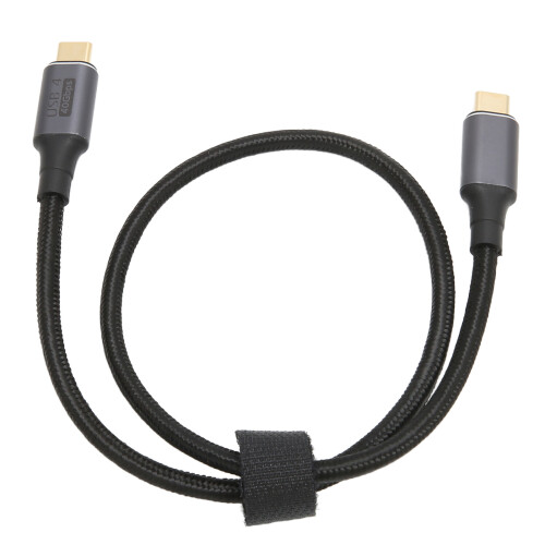 Κοντό καλώδιο USB C με λειτουργία plug and play, καλώδιο φόρτισης δεξιάς γωνίας 40Gbps για 1