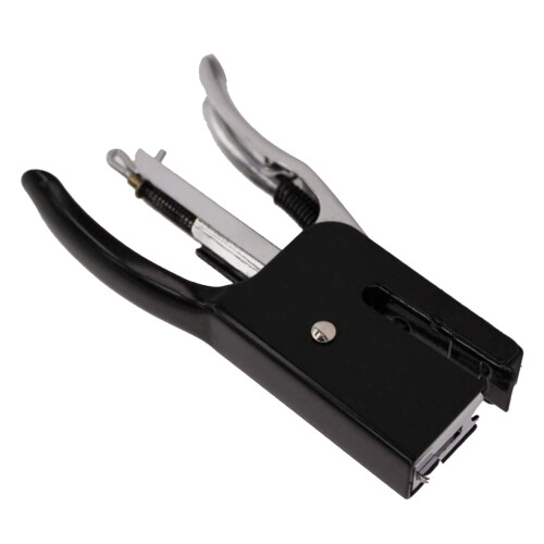 Cute Handheld Stapler Sleek Silver Durable Construction Rear Spring Loading Lightweight For School And Office 2