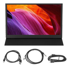 Secondo monitor, pannello IPS ad alta definizione da 15,6" con risoluzione 1080P, supporto Ultra HDR e opzioni di interfaccia multiple, design
