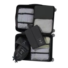 Cubes de rangement compressibles pour bagages, sacs de rangement de voyage en maille respirante avec poignée, ensemble de rangement étanche adapté