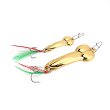 Metal Fishing Spoon Streamlined Shape Reduced Resistance Vibrating Action High Visibility Underwater Saltwater Resistant Design