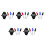 5Sets Golf Alignment Stencil Tool with Lightweight Marker Pen for Golf 7