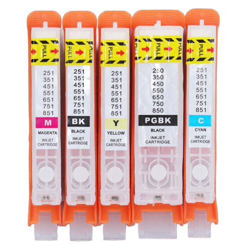 High Performance Empty Ink Cartridge Refillable With Auto Reset Chips For Canon Printers Durable PP Structure No Clogs Or Leaks Fast Refill Process