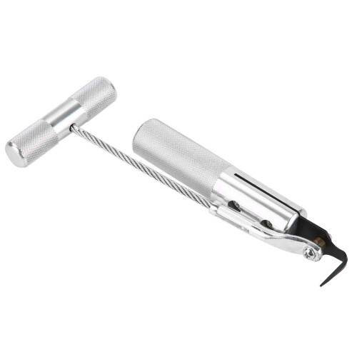 Professional Windshield Removal Tool with Flexible Cable Handle and NonSlip Ergonomic Grip