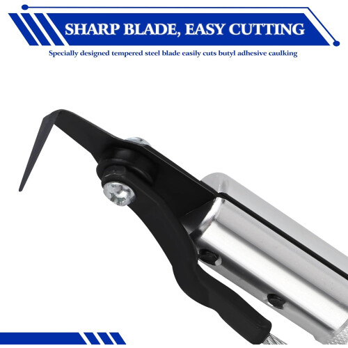 Professional Windshield Removal Tool with Flexible Cable Handle and NonSlip Ergonomic Grip 1