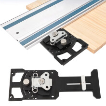 Track Saw Miter Guide with 11Angle Precision Stops, Adjustable Square for Festool Makita Milwaukee