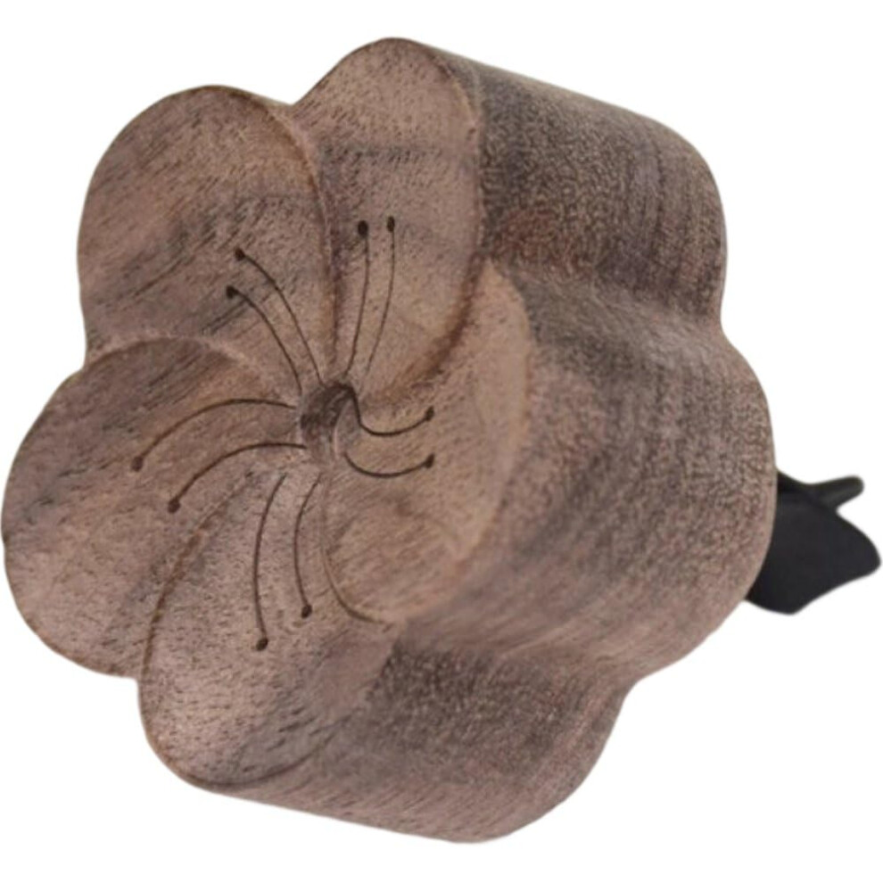 Wooden Flower Car Essential Oil Diffuser Vent Clip, Reusable Aromatherapy Air Freshener 9092120391800