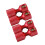 Flange Alignment Tool Set 4PCS Double Hole Pipefitter Pins with Bubble Level and Red Aluminum 1
