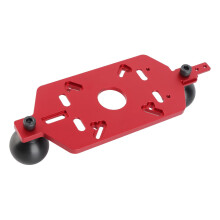 Aluminum Router Base Plate for Woodworking, Wide Clamping Range, Precision Slotting and Trimming