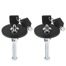 Universal Car Hood Lock Kit Aluminum Alloy Bonnet Pin Lock with Key for Racing Security Black