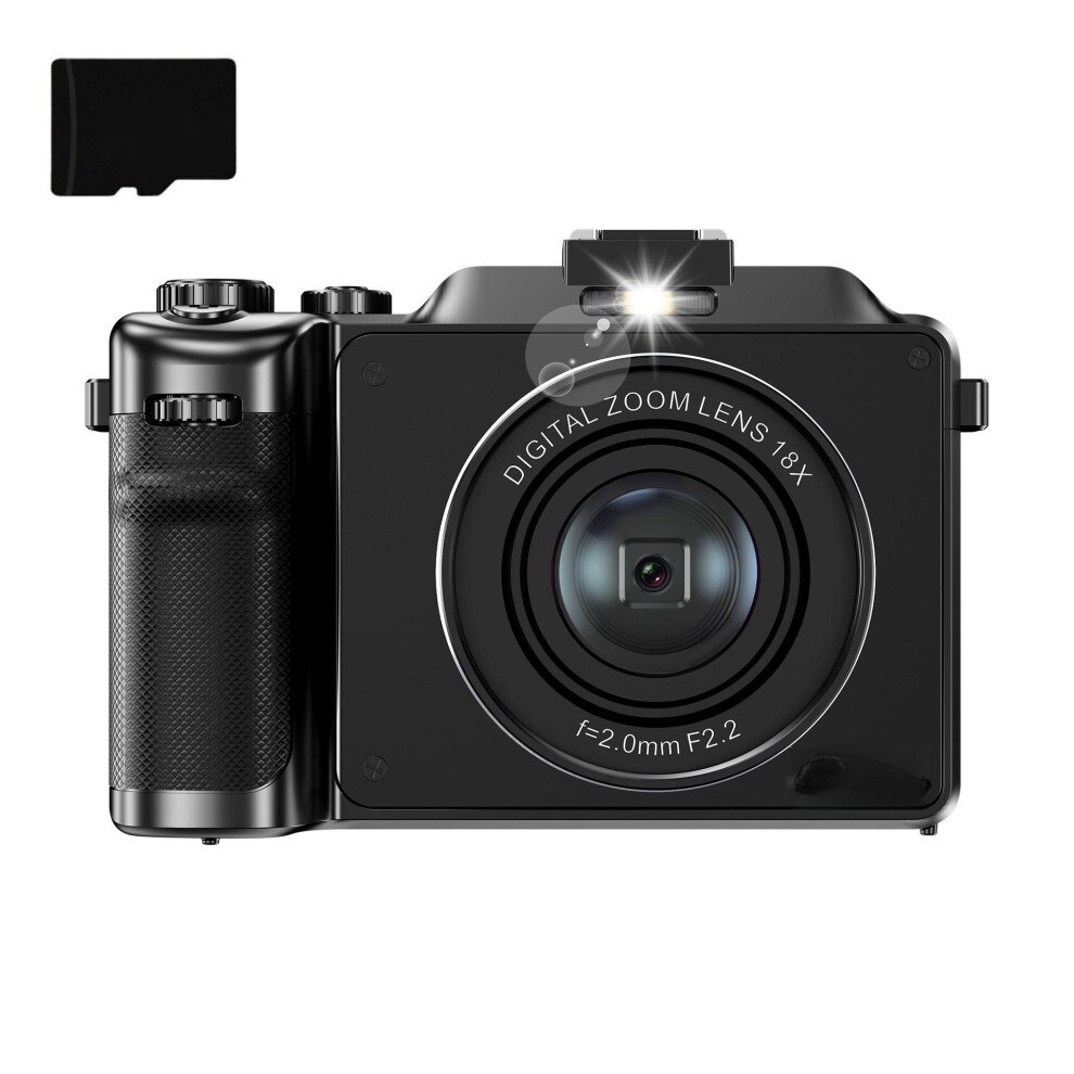 Digital Camera 4K/48Mp/18X Digital Zoom/Autofocus/Dual Camera With 32Gb Tf Card Black 7314280467068
