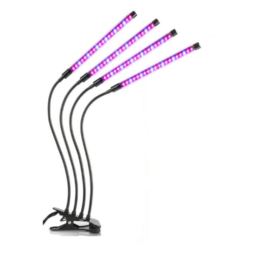 Plant lamp / plant lighting with 4 flexible LED fluorescent tubes   1-pack