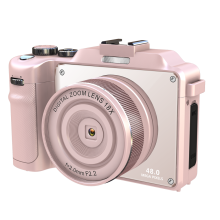 Digitalkamera 4K/48 MP/18-facher Digitalzoom/Stabilisierung/Autofokus/Dual-Kamera Pink