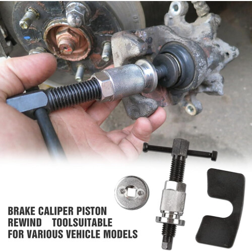 Brake Caliper Wind Back Tool for Easy Rear Brake Pad Replacement, Works Left and Right, Universal 1