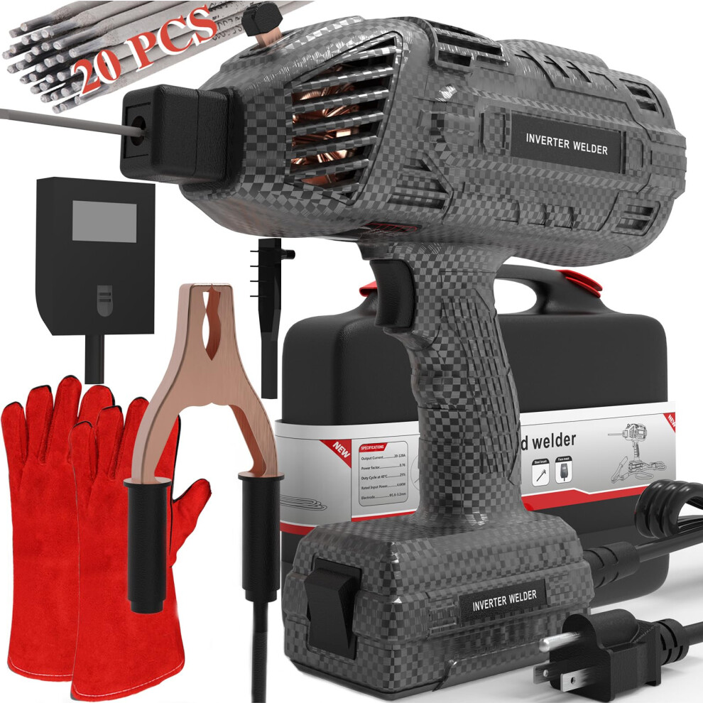 Handheld Welder 140A Stick Arc Welder 110V Igbt Inverter With Hot Start Antistick For Steel 9174973522256