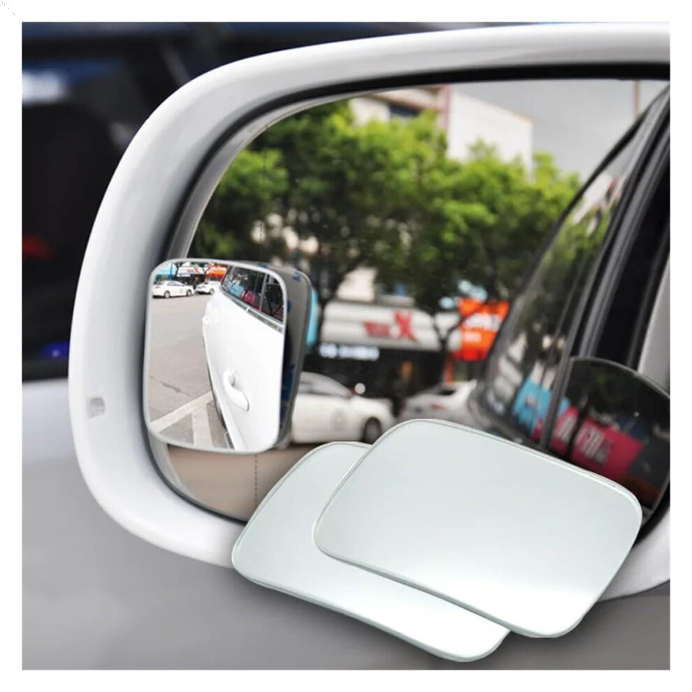 2Pcs Adjustable Hd Frameless Blind Spot Mirrors For Cars, Wide Angle Round Rearview Mirror 9455672883238