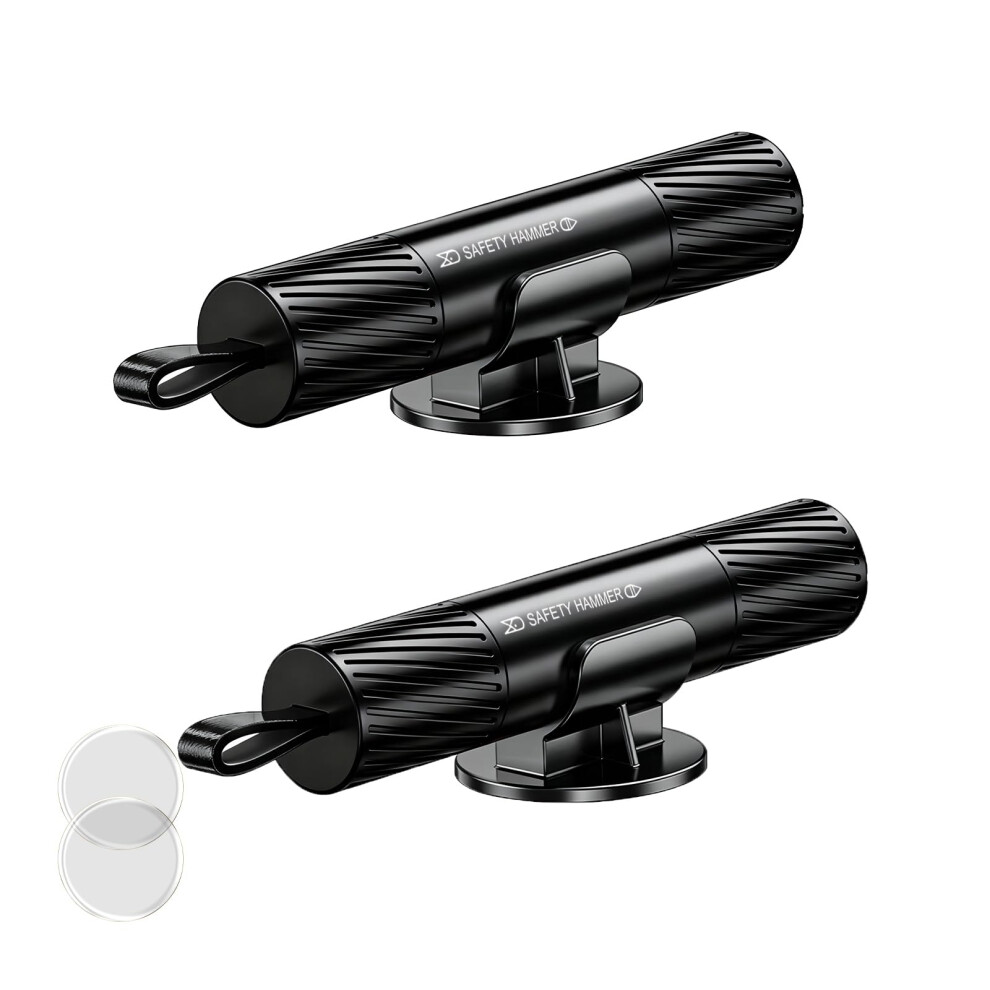 2 Pack Car Emergency Escape Tool With Hardness Window Breaker And Quick Seatbelt Cutter 9455672883405