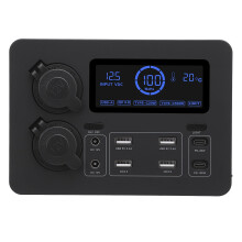12V Portable Power Supply with USB C QC3.0, LCD Display, 50A Support for RV Boat Car Camping