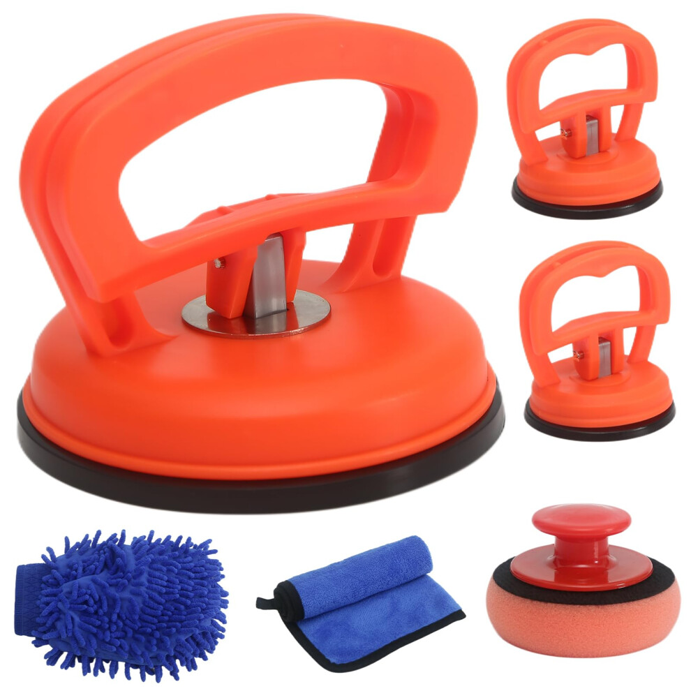 Car Dent Puller Paintless Dent Kit With Suction Cup For Hail Damage And Car Body Fix Orange 9092120392753