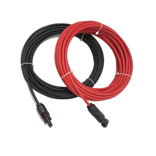 Solar Panel Extension Cable 16 AWG 2m Pair MC4 Connector Wire Black and Red for Quick Plug 1