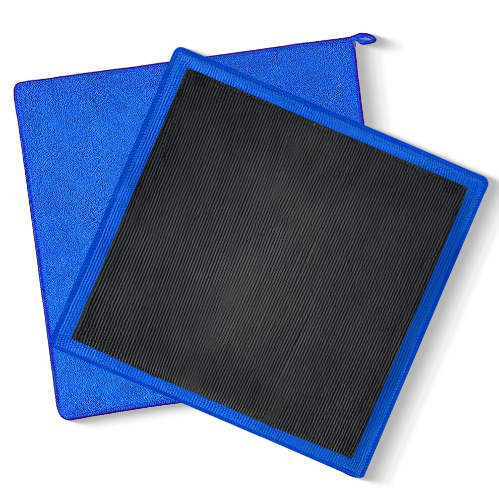 2 Pcs Clay Towel For Car Detailing, Dualsided 12X12 Design, Fast Deep Cleaning, Scratch Finish 9092120393033