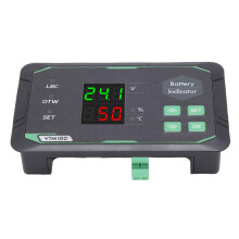 Battery Voltage Meter DC 7100V with 3 Digit LED Display and Low Capacity Reminder for Car Boat