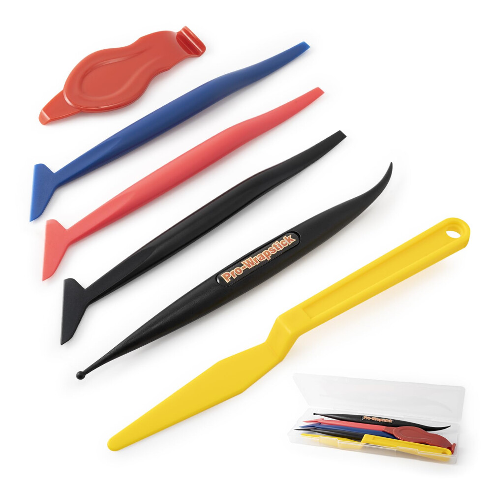Vinyl Wrap Tool Kit With Micro And Corner Squeegee Set For Seamless Curves And Precision Edge Trimming 9092120393293