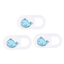 Webcam Cover Slide 3pcs Whale Pattern Privacy Protection Anti Peeping for Laptop Tablet Smartphone
