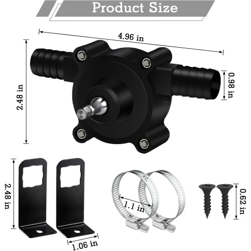 Drill Pump with SelfPriming Function for Fast Liquid Transfer, Easy Drill Attachment, Portable Design 1