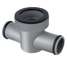 Pool Hose Connector T Joint Adapter for Above Ground Pools, Fits 1.5 and 1.25 Inch Sand Filter Pumps