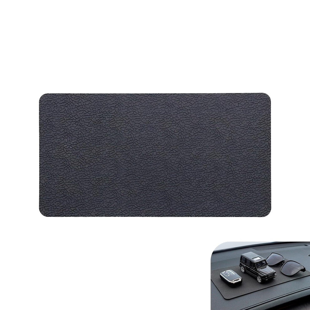 Car Dashboard Non Slip Mat, Universal Antislip Pu Rubber Pad, Heat Resistant For Phones Keys Sunglasses Coins, Black 9455672884754