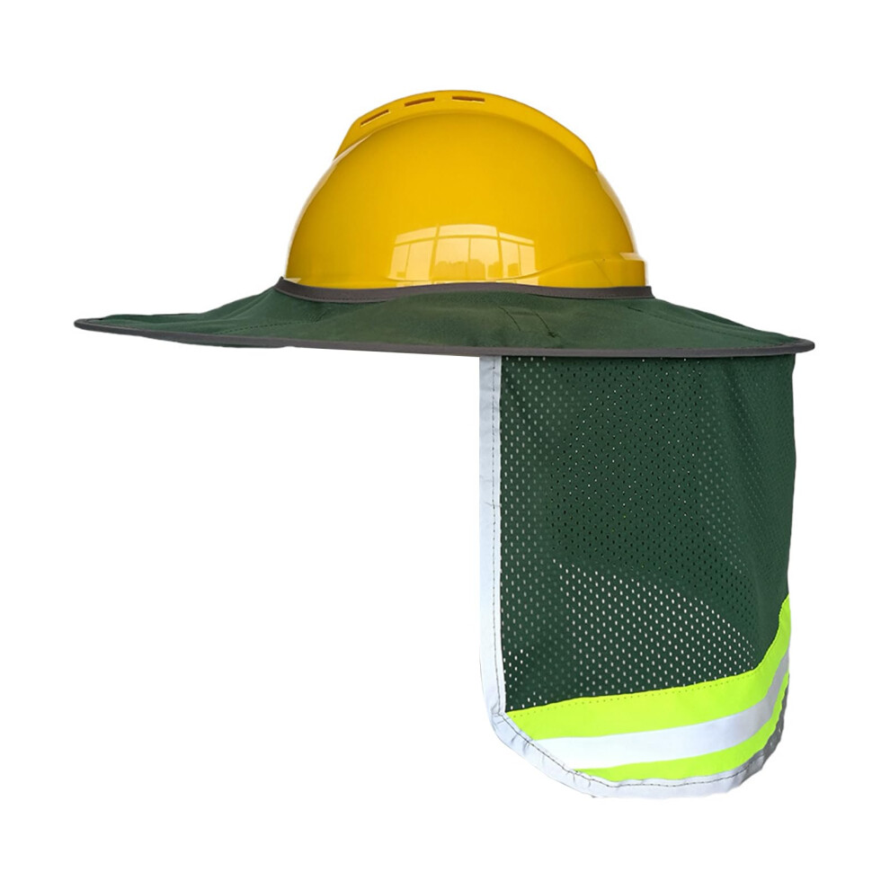 Hard Hat Sun Shade With Breathable Mesh And Reflective Stripe For Uv Neck Protection 9070919970955
