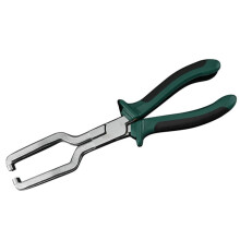Electrical Connector Pliers and Fuel Line Disconnect Tool, OneHand Operation, Curved Jaws Design for Damage Automotive Connector Removal