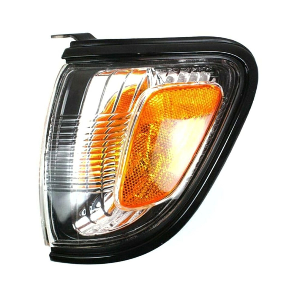 Driver Side Corner With Trim Clear Lens Front Left Turn Signal For Toyota Tacoma 20012004 Light/Black 9455672884891