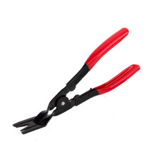 2 in 1 Car Trim Clip Removal Pliers with Ergonomic Grip, Carbon Steel Fastener and Rivet Tool (Red)