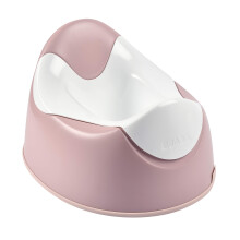B?aba - Baby's Training Potty - Ergonomic Baby Potty - Non-slip - Hygienic - Easy care - Handgrips on the seat - Made In France - Pink