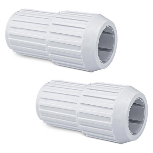 2Pcs White External Cam Locks for Telescopic Pool Pole Replacement Quick Install Secure Attachment 1