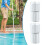 2pcs Pool Telescopic Pole Lock Secure Twist Cam for Swimming Pole  Durable Polypropylene 3