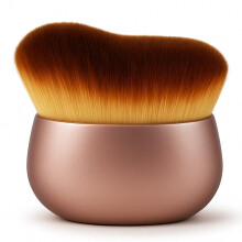 Self Tanner Brush with Extra Large Vegan Kabuki Head, Streak Arc Design for Full Body Coverage Pink