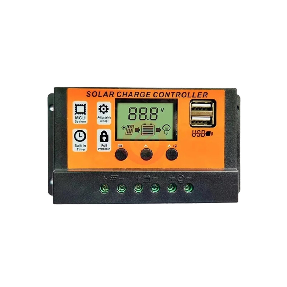 100A Mppt Solar Charge Controller 12V 24V With Lcd Display Usb Port For Off Grid Battery Protection 9070919971457