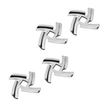 Set of 4 Steel Meat Grinder Blades, Universal Replacement Parts with Precision Cutting Edges