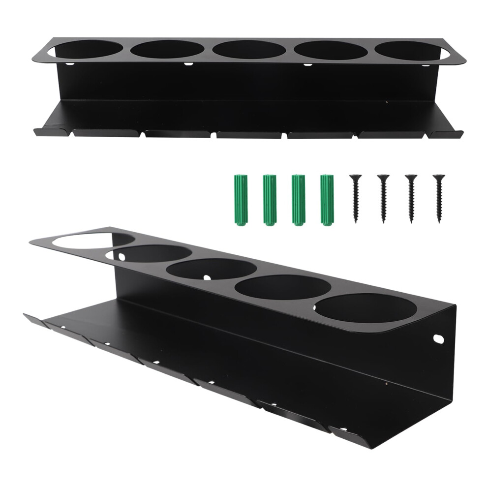 Wall Mounted Spray Can Holder Rack, Rustproof Carbon Steel, 5Bottle Capacity For Garage Workshop 9174973523611